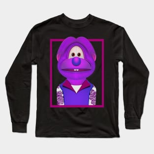 Dog With purple hair Long Sleeve T-Shirt